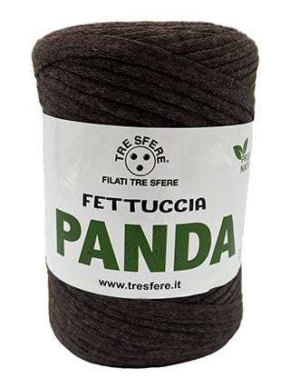 Il Filo di Arianna Panda Fettuccia Cotone Nero 01 250g