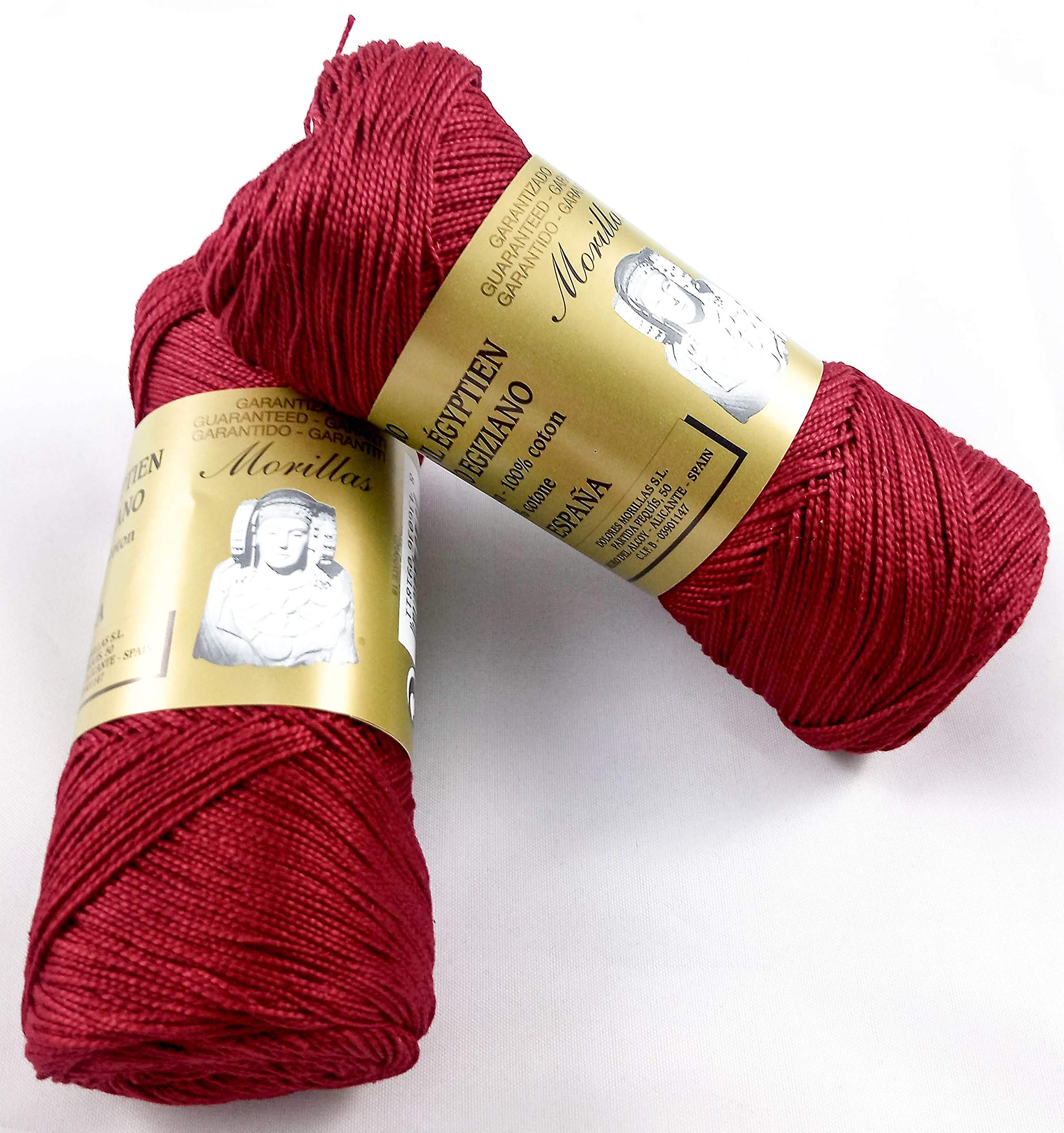 Morillas Zepelines Ne 5/2 cotone perlato granata 18 2x75 g tinta unita