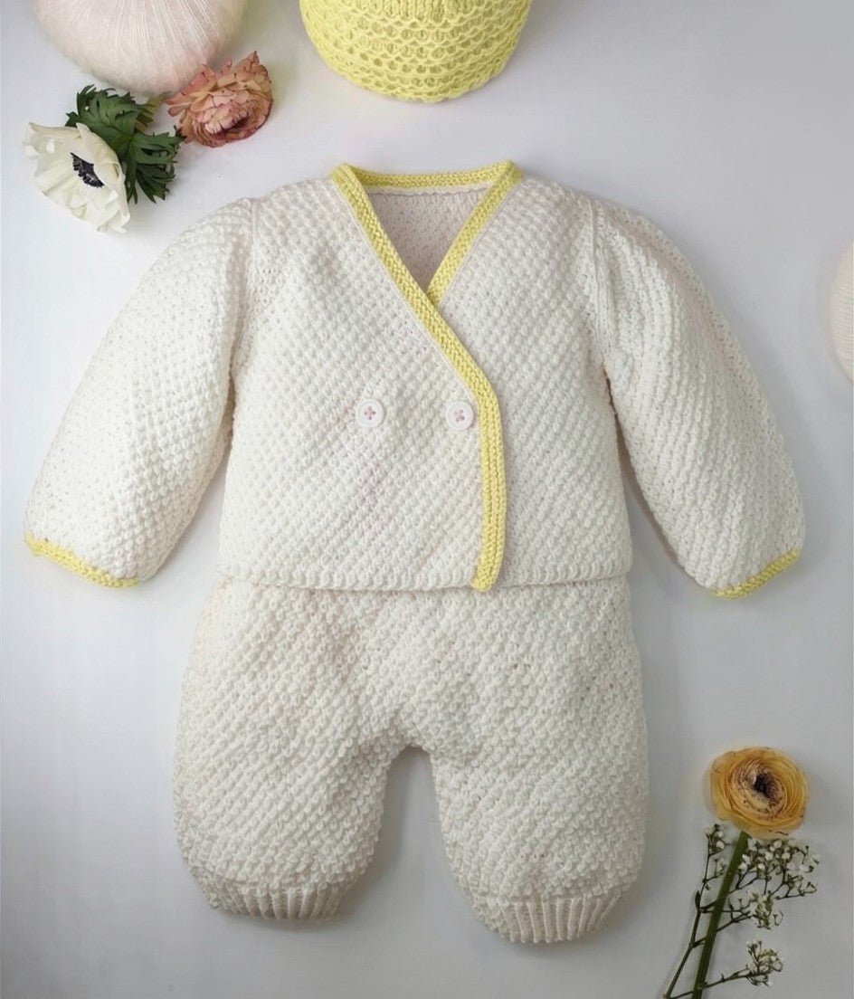 Anny Blatt Bambou kit maglioncino neonato Mimosa taglia 2