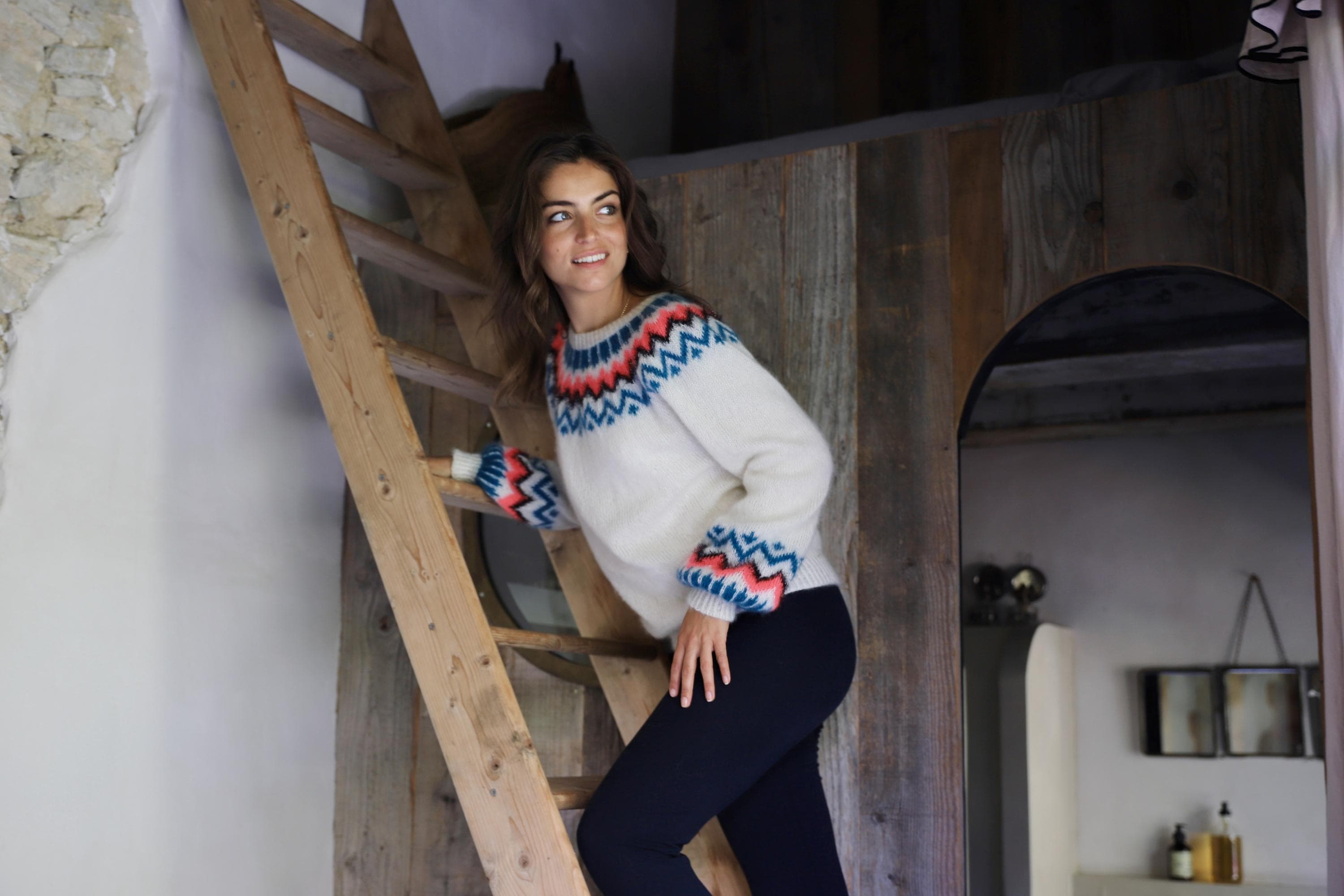 Annyblatt Bahia kit maglia pull jacquard mohair