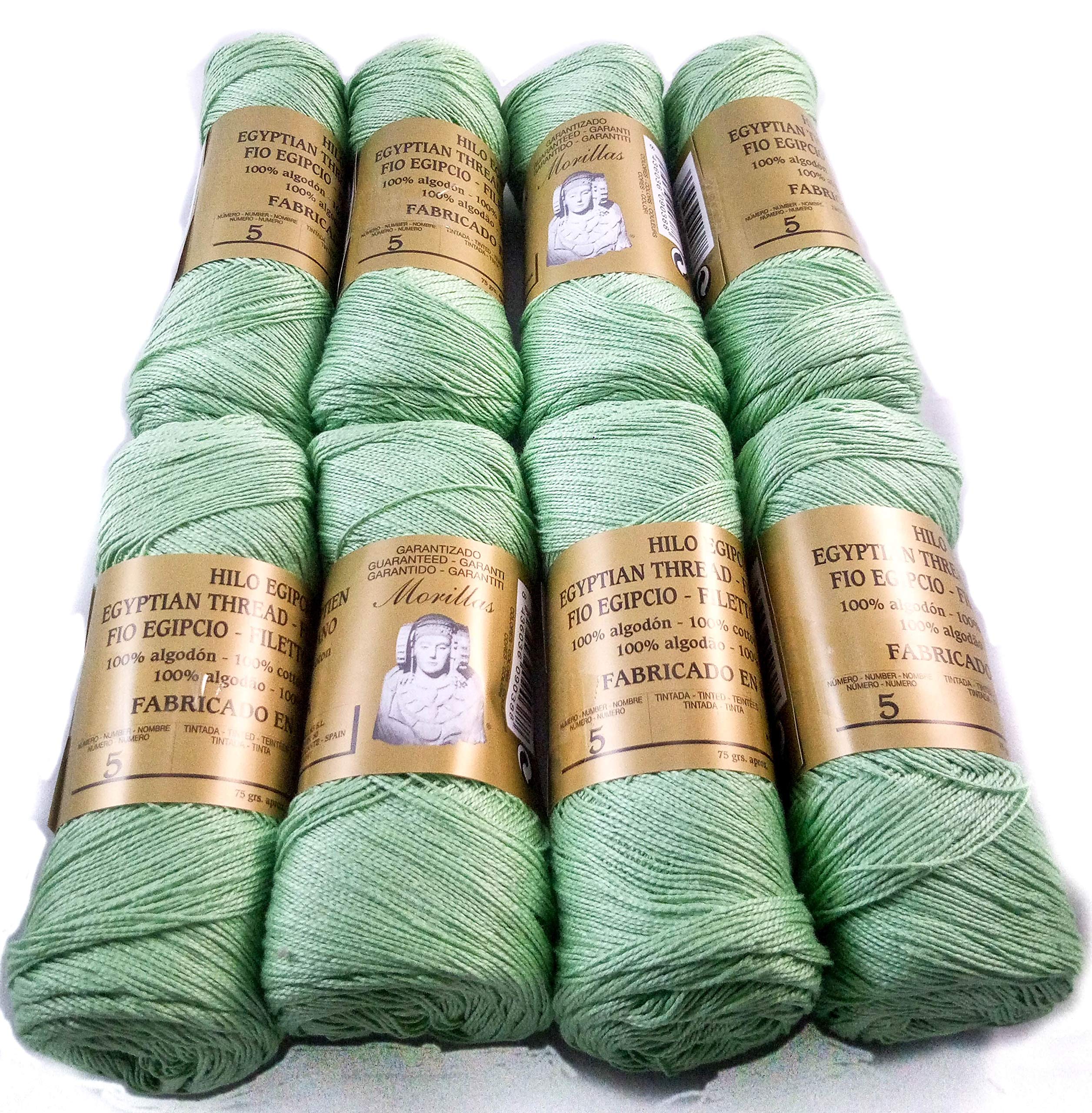 Morillas Zepelines Ne 5/2 filo di cotone verde 1 x8 mercerizzato