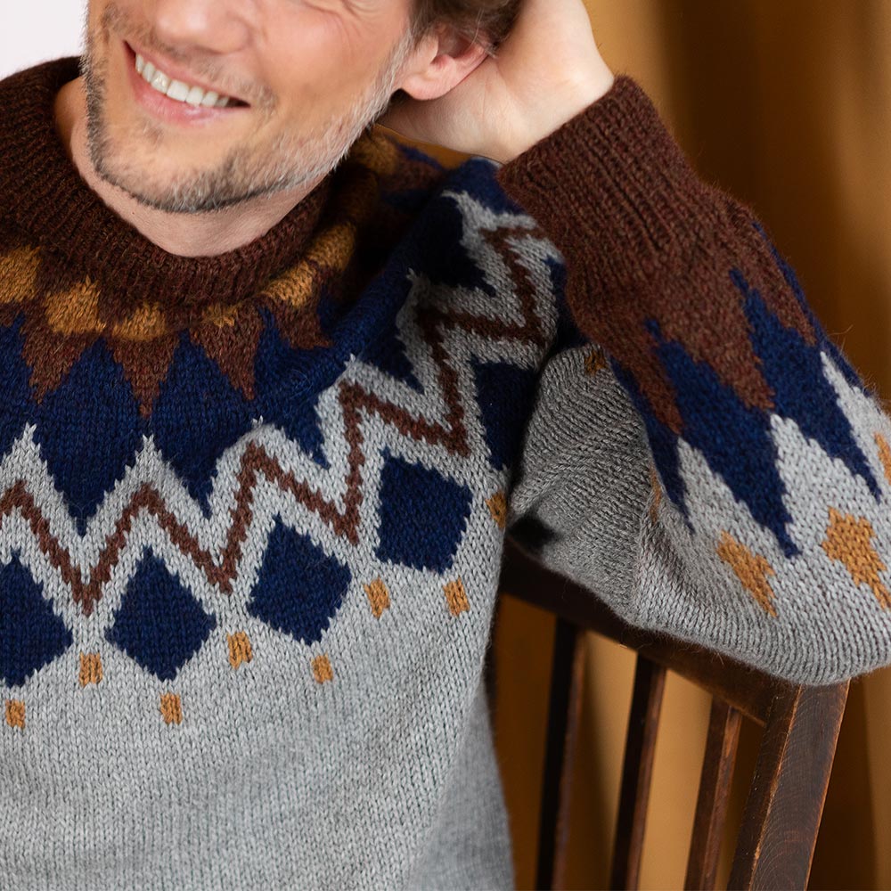 Pascuali Lares Men’s Pullover schema maglione jacquard
