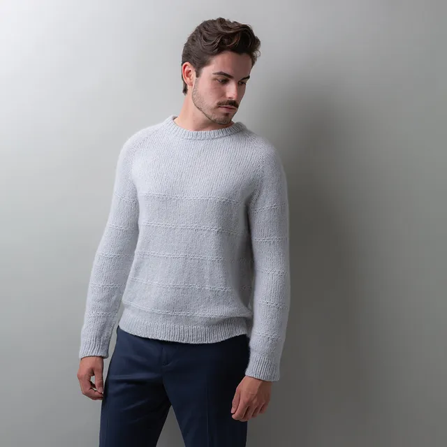 Pascuali Air Stitch Sweater Schema Maglia Raglan Top Down