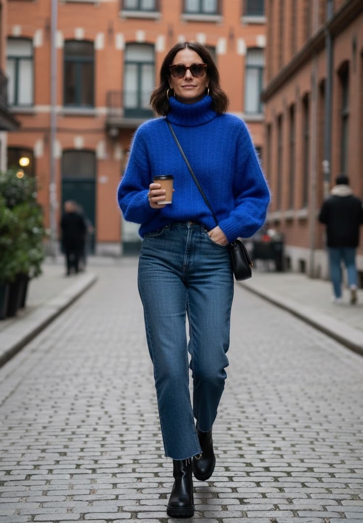 Annyblatt Romane pullover kit maglia angora maniche