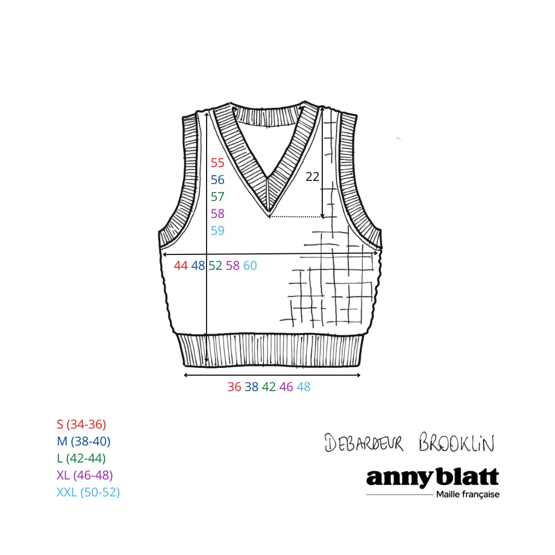 Annyblatt Brooklyn canotta kit maglia mohair merino