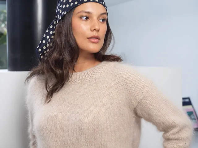 Annyblatt Lola kit maglia mohair dune M