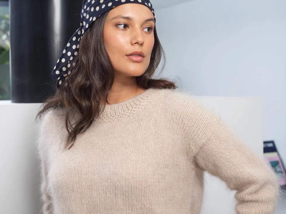 Annyblatt Lola kit maglia mohair dune M