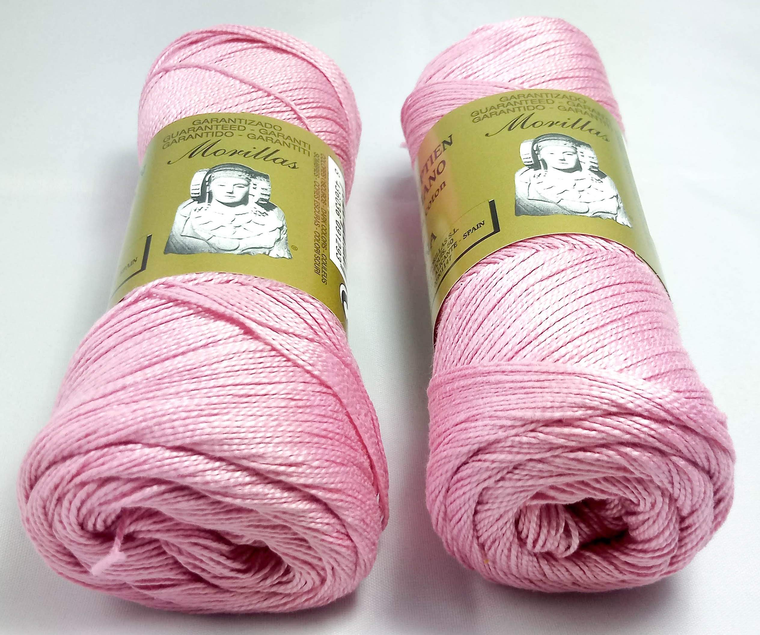 Morillas Zepelines Ne 5/2 cotone perlato rosa 37 2x75 g