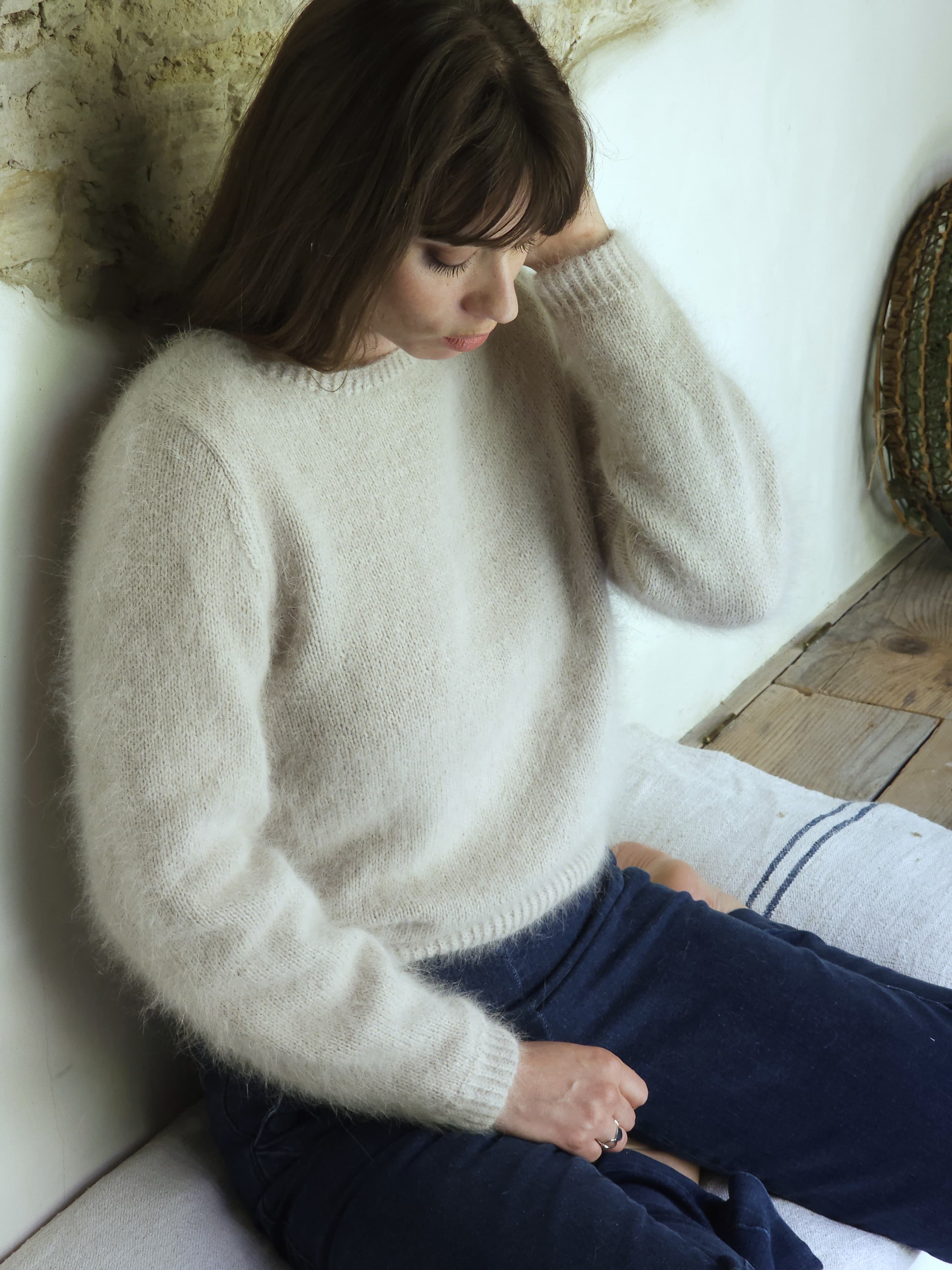 Annyblatt Mylène kit maglia angora Dune taglia S