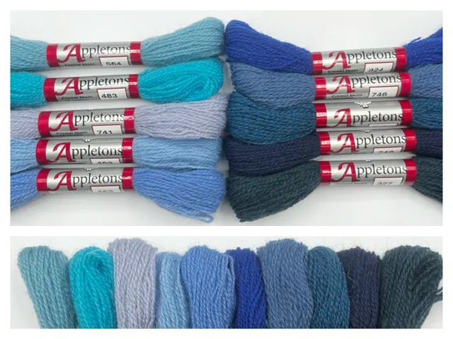 Appleton Bros Blues assortimento lane crewel blu