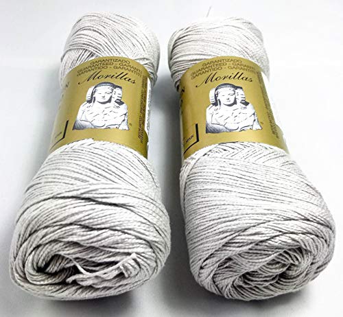 Morillas Zepelines Ne 8/2 filo cotone 2x75 g grigio 38 mercerizzato