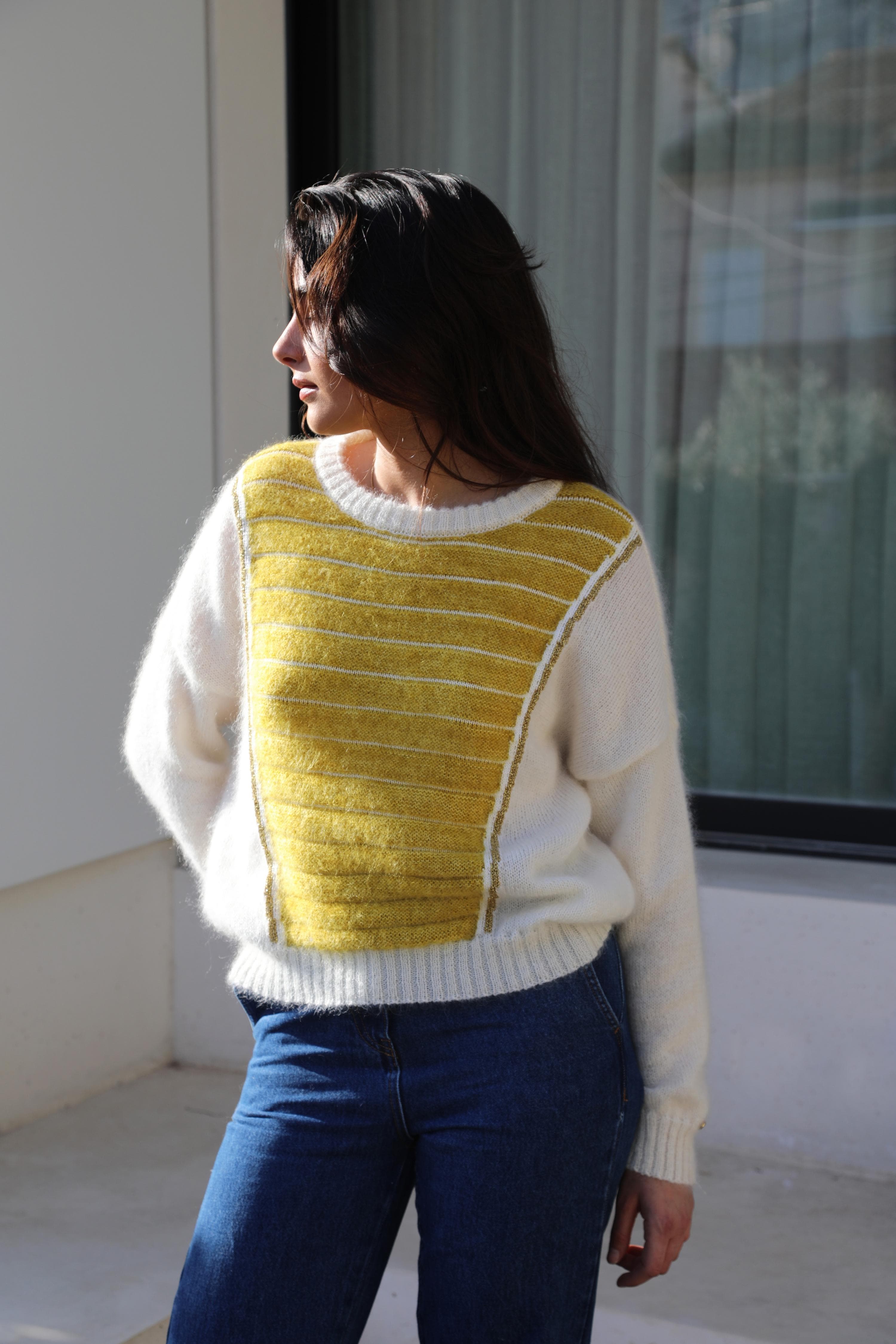 Anny Blatt Petra kit maglia mohair neon