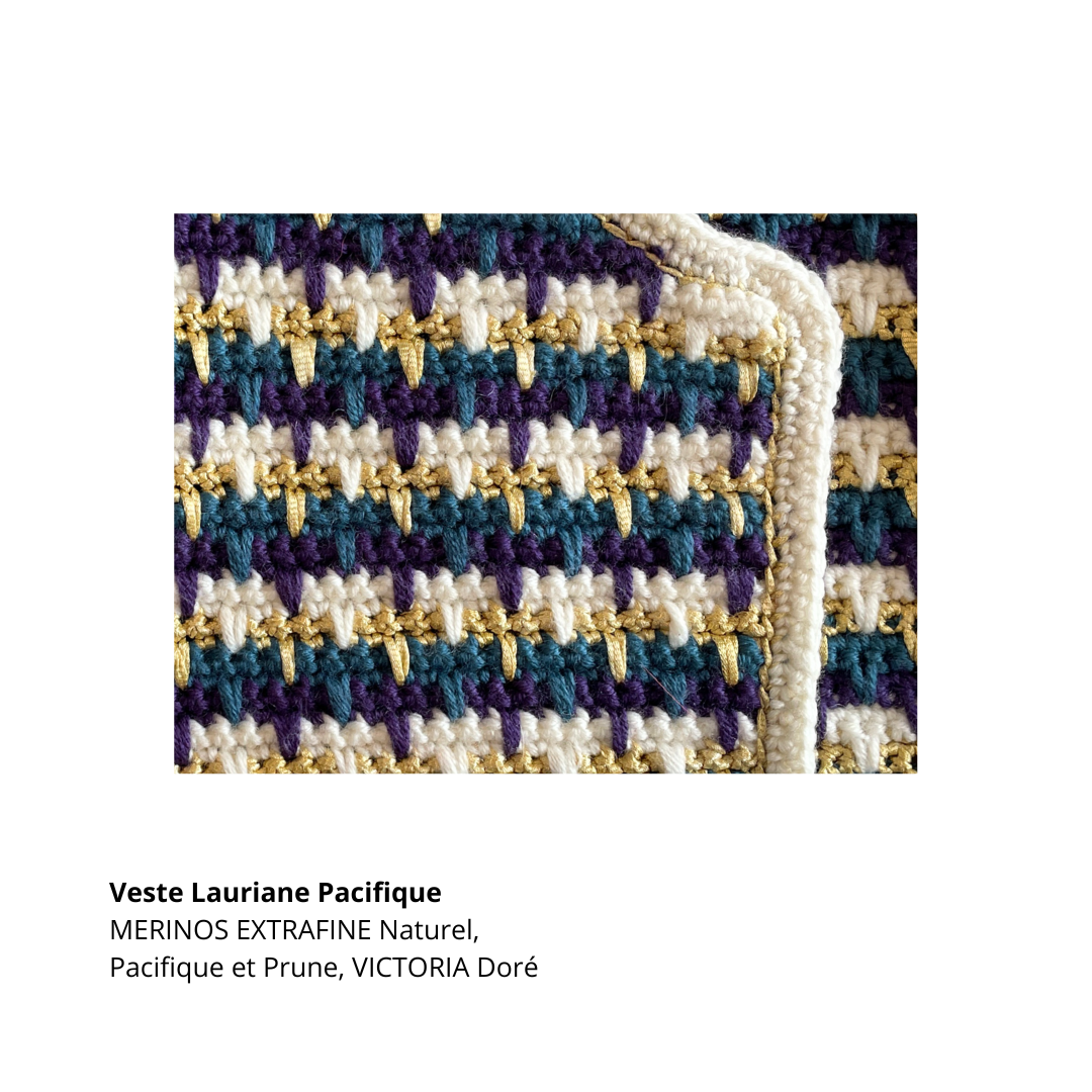 Annyblatt Victoria Lauriane giacca kit uncinetto S Pacifico