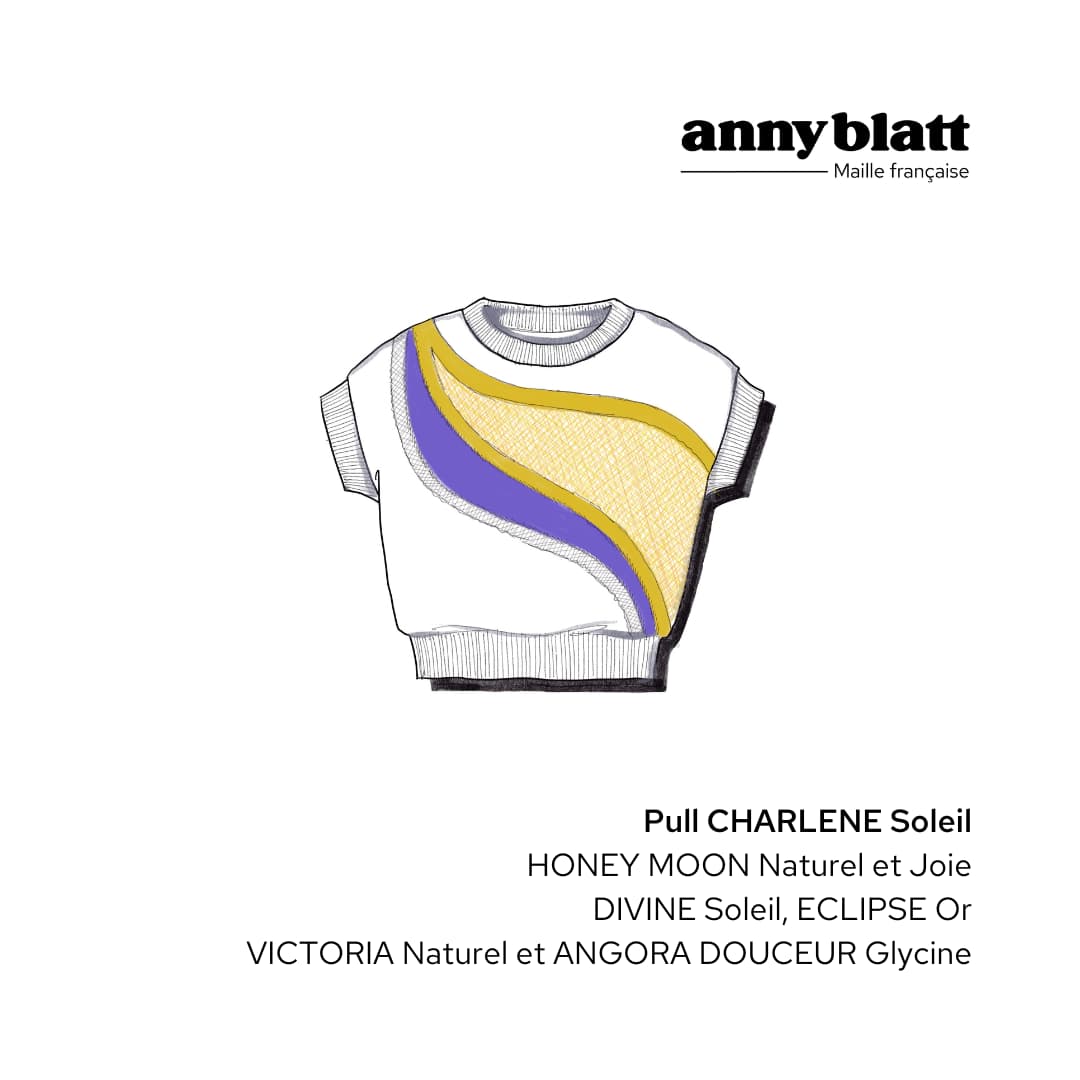 Anny Blatt Charlene kit maglione girocollo bubble gum