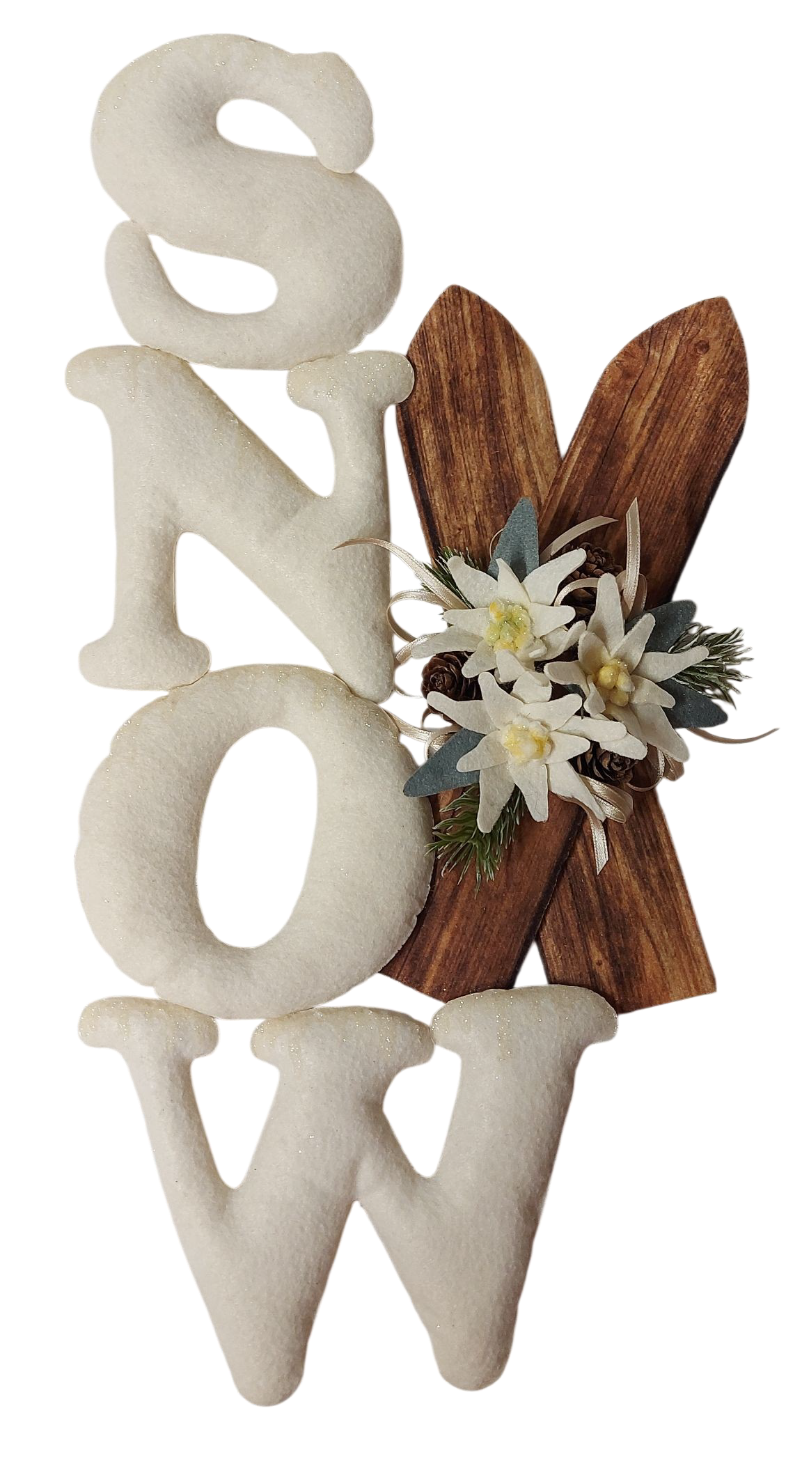 Il Filo di Arianna Snow SFL267 kit scritte legno 10 cm