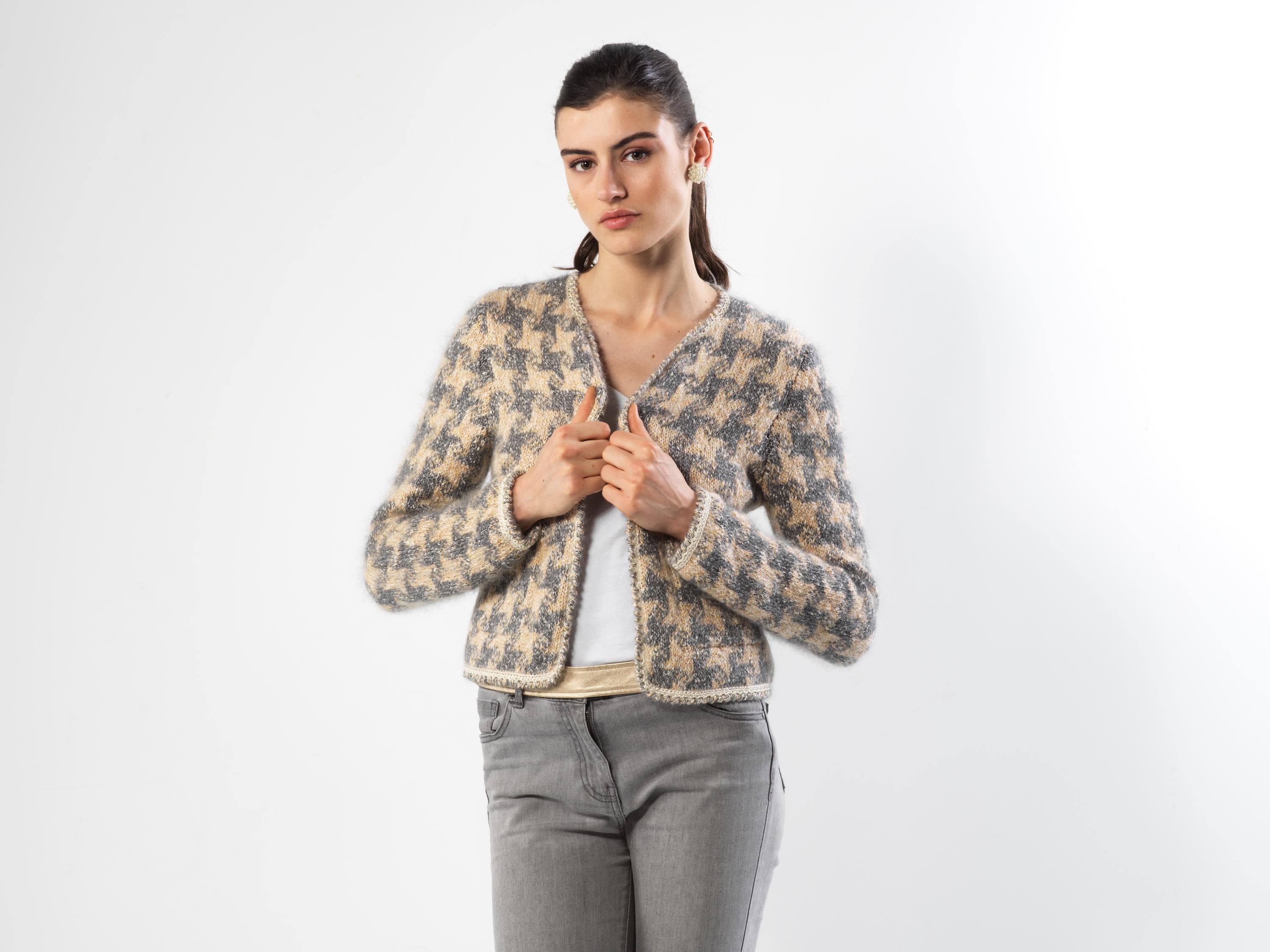 Annyblatt Paula kit maglia giacca pied-de-poule