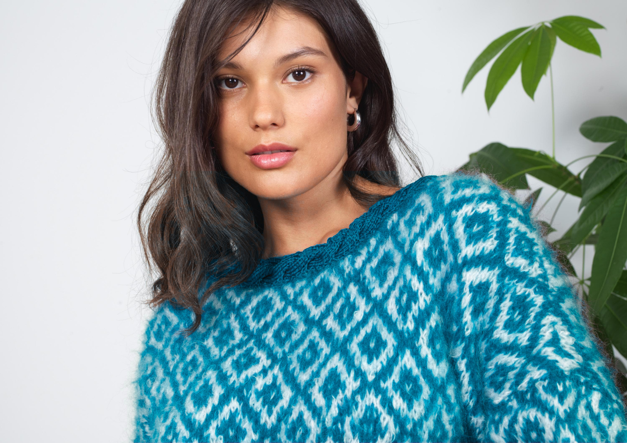 Annyblatt Priska kit maglia pullover jacquard mohair