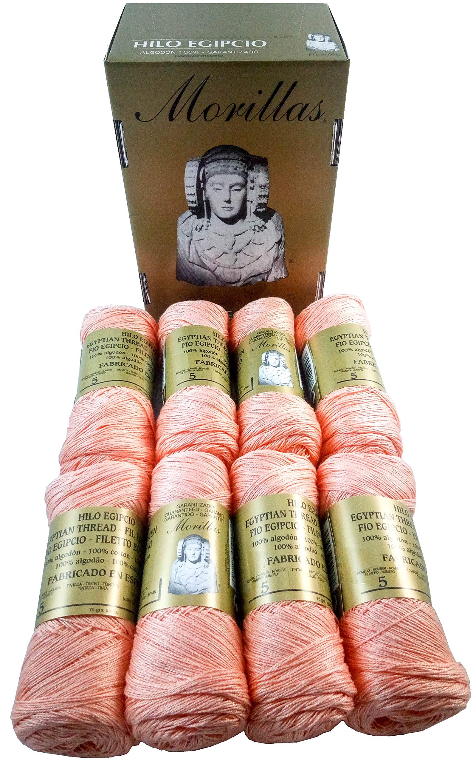 Morillas Zepelines Ne 5/2 filo di cotone salmone 2 x8 mercerizzato