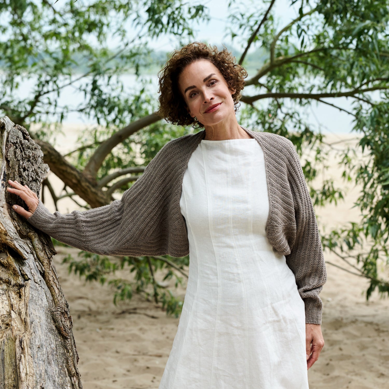 Rosy Green Wool Open Horizon schema maglia bolero