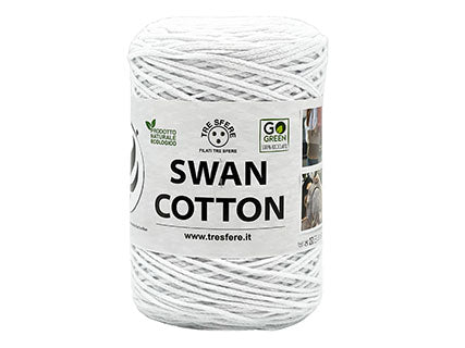 Swan Cotton 2501 cordino cotone nero 250 g tinta unita
