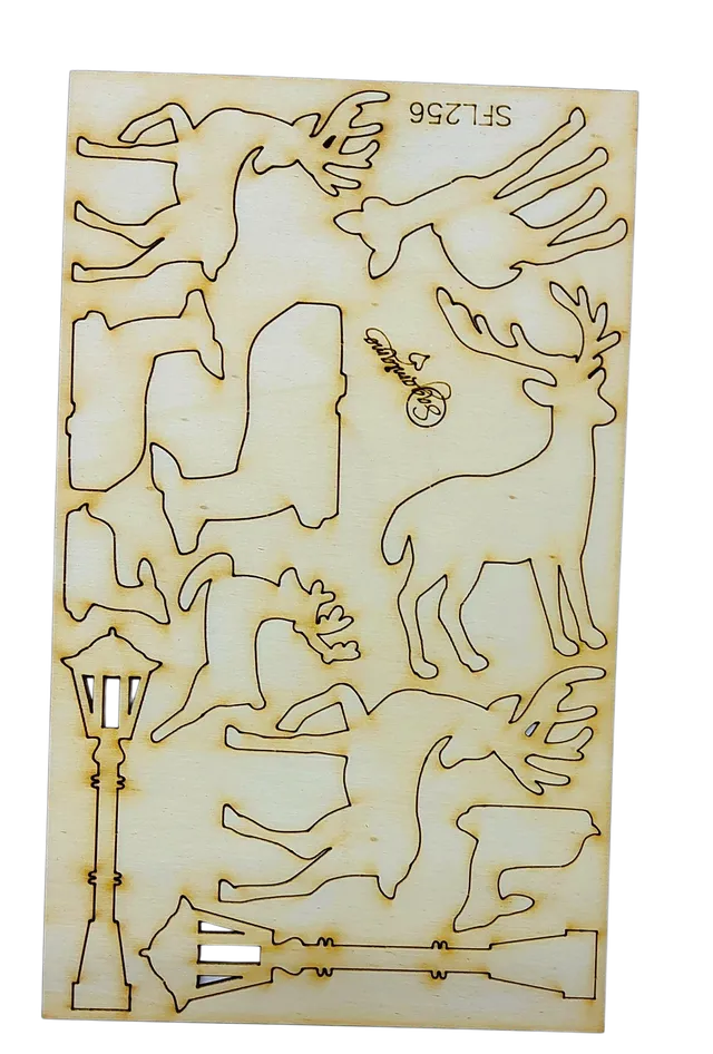 Il Filo di Arianna Renne SFL256 Sagome Legno 3-10 cm paesaggi