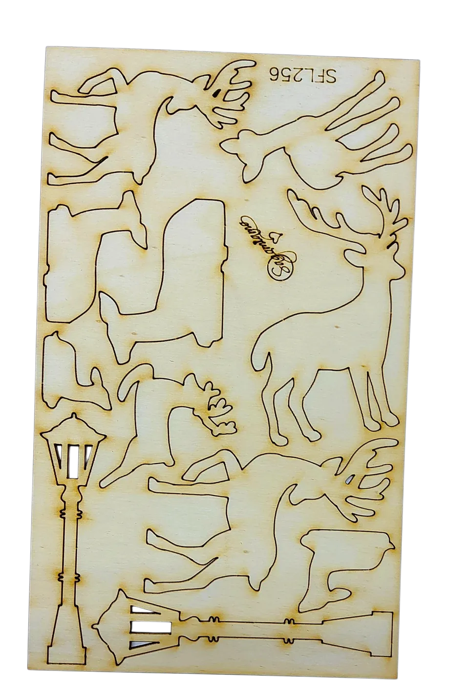 Il Filo di Arianna Renne SFL256 Sagome Legno 3-10 cm paesaggi