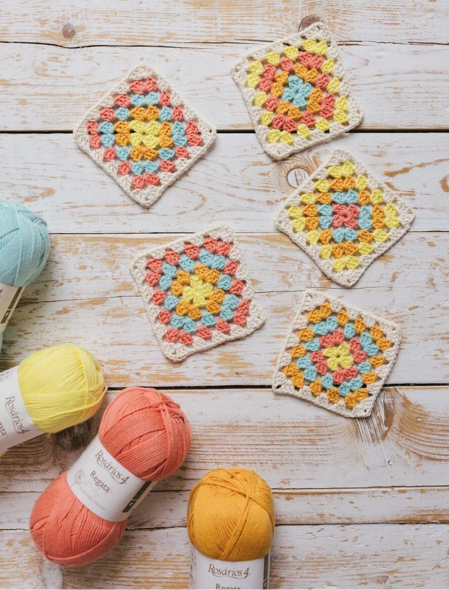 Rosarios4 Regata Granny Square booklet decorazione