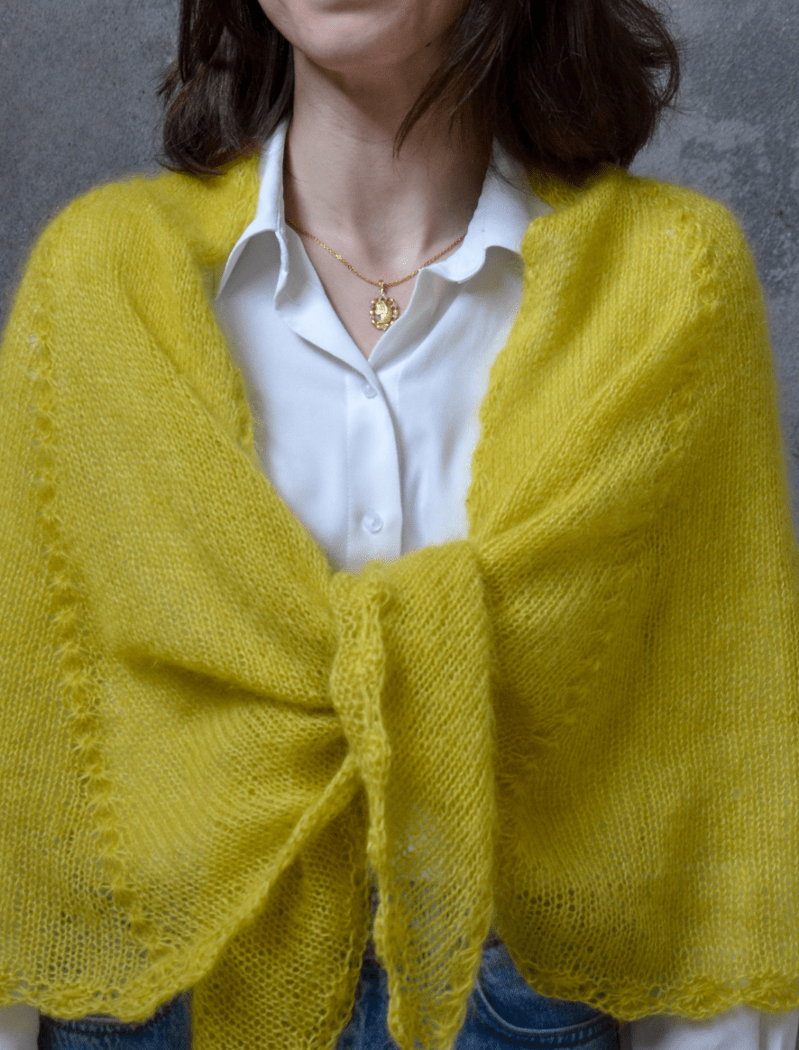 Rosarios4 Aster 406 modello scialle maglia donna