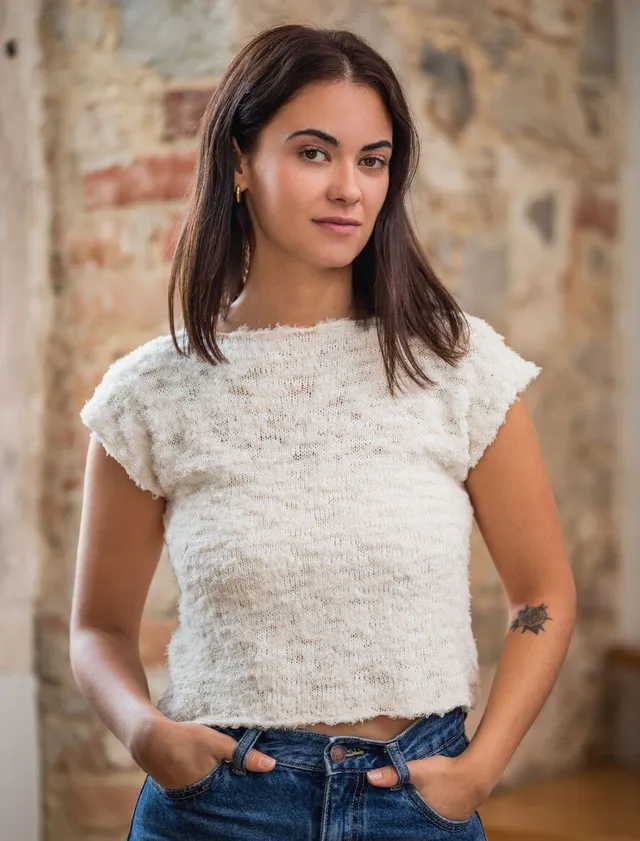 Rosarios4 442 Love Vento schema blusa donna
