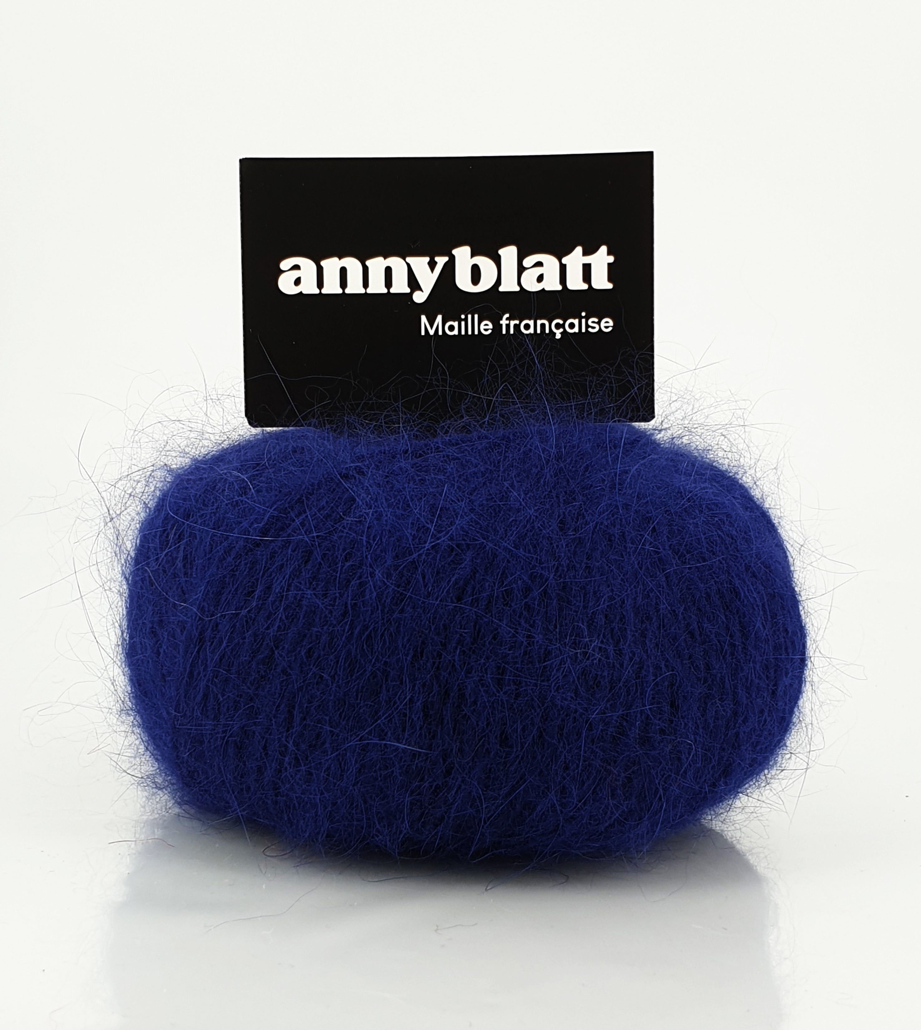 Annyblatt April modello gilet angora blu marine