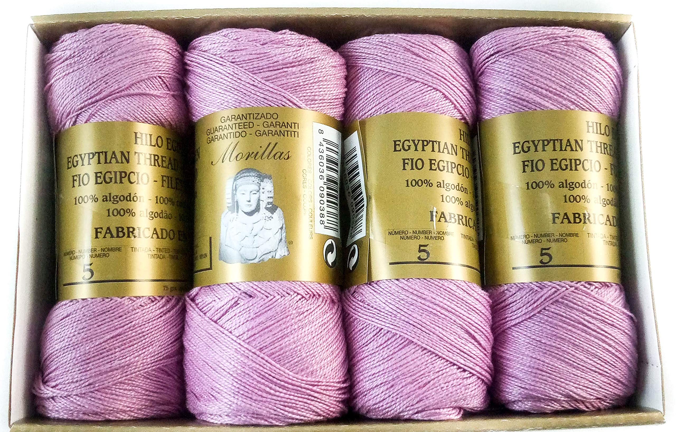 Morillas Zepelines Ne 5/2 filo di cotone lilla 7 x8 mercerizzato