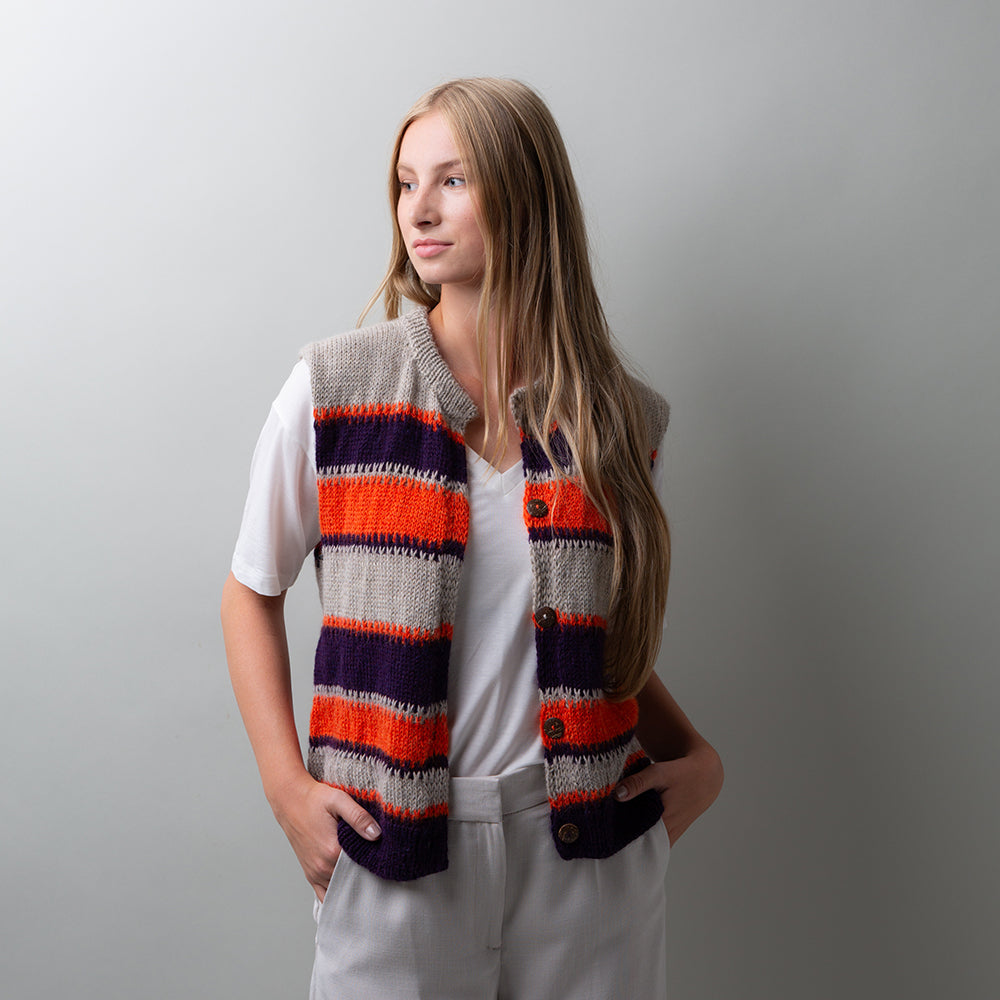 Pascuali Slipped Color vest schema gilet maglia PDF