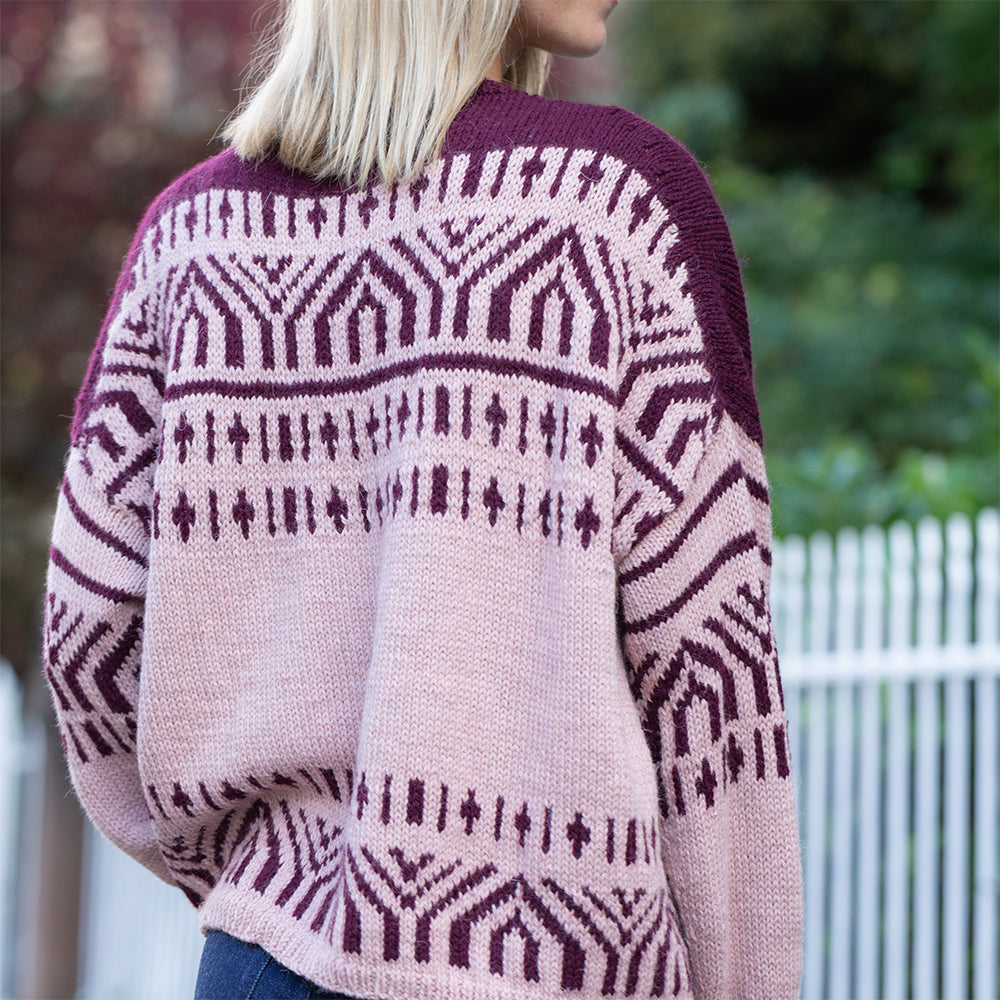 Pascuali City Path Sweater schema maglia jacquard bicolore