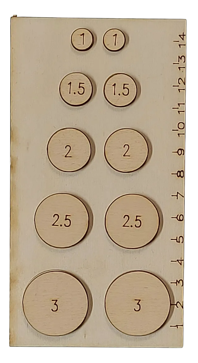 Formallegra SFL308 occhialometro legno 1-3 cm fiocchi