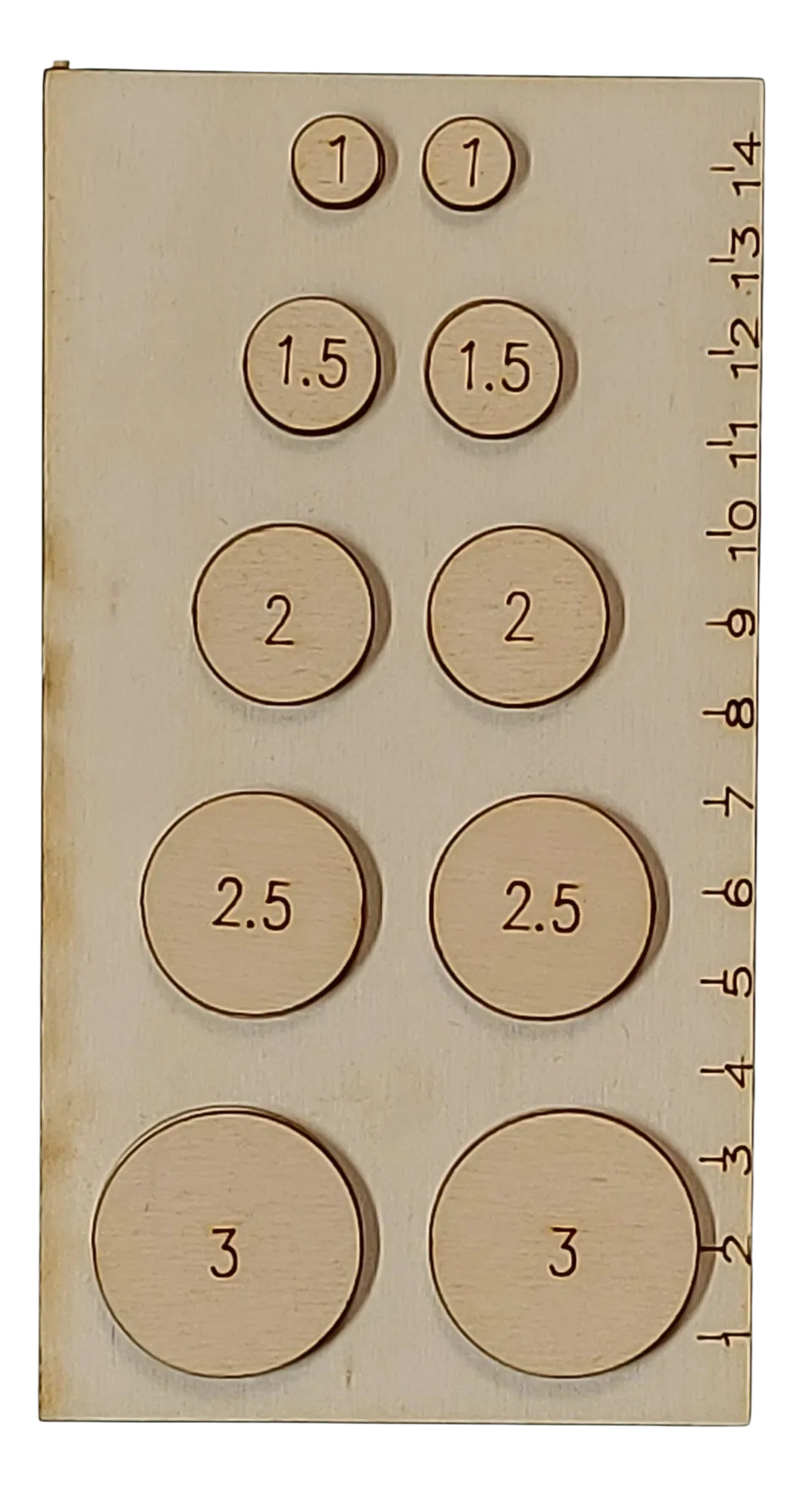 Formallegra SFL308 occhialometro legno 1-3 cm fiocchi