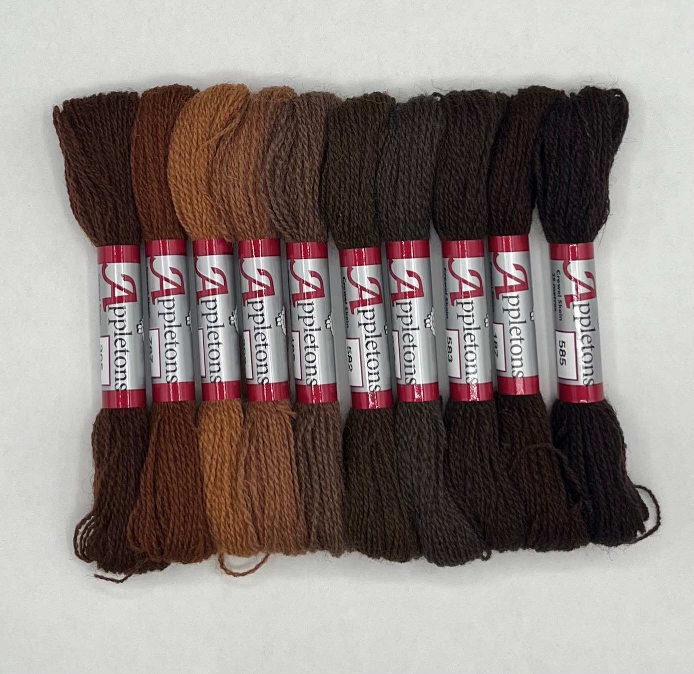 Appleton Crewel Browns collezione fili marroni 2 capi