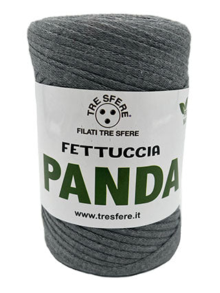 Il Filo di Arianna Panda Fettuccia Cotone Nero 01 250g