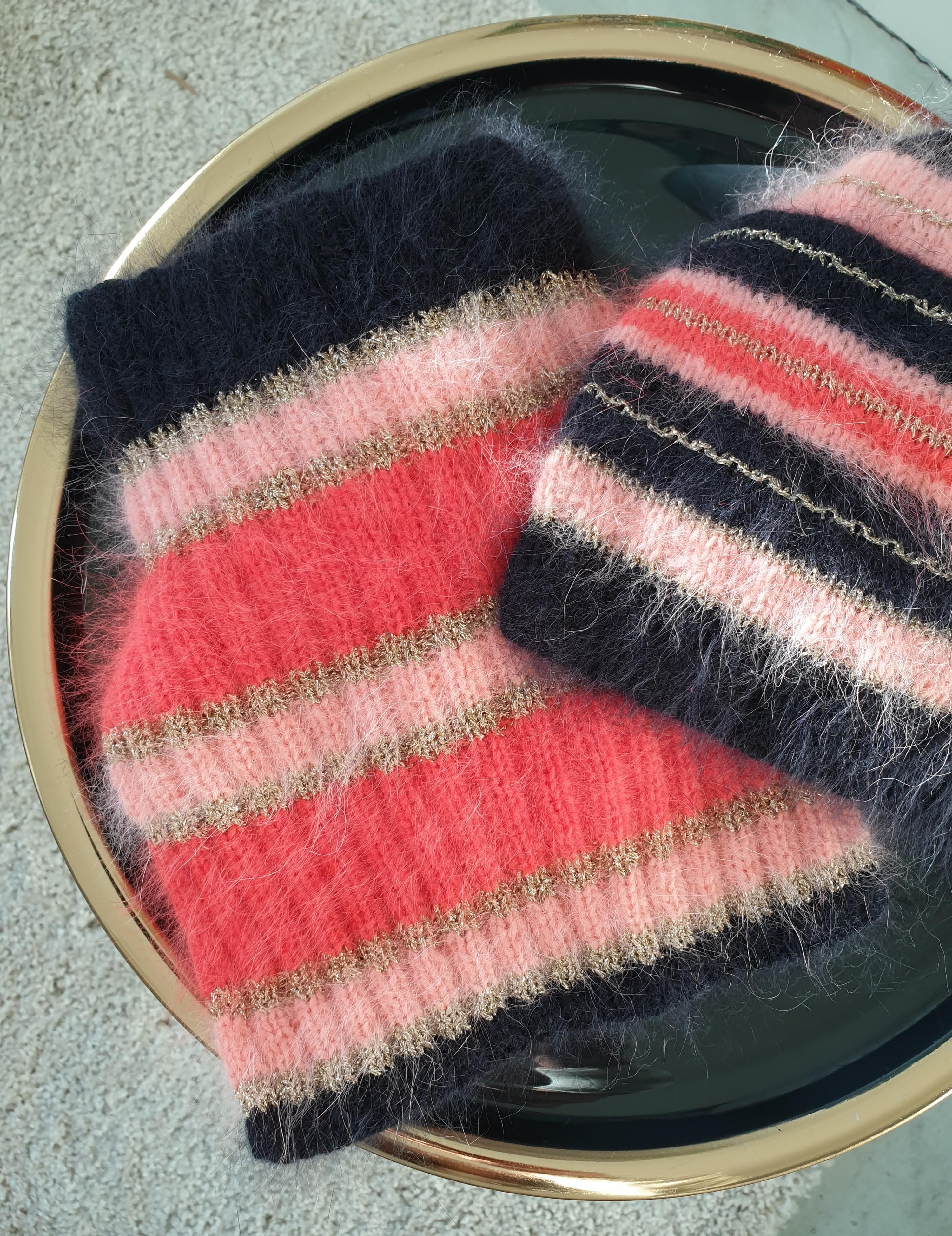 Annyblatt Les Ménuires kit cappello e scaldacollo angora