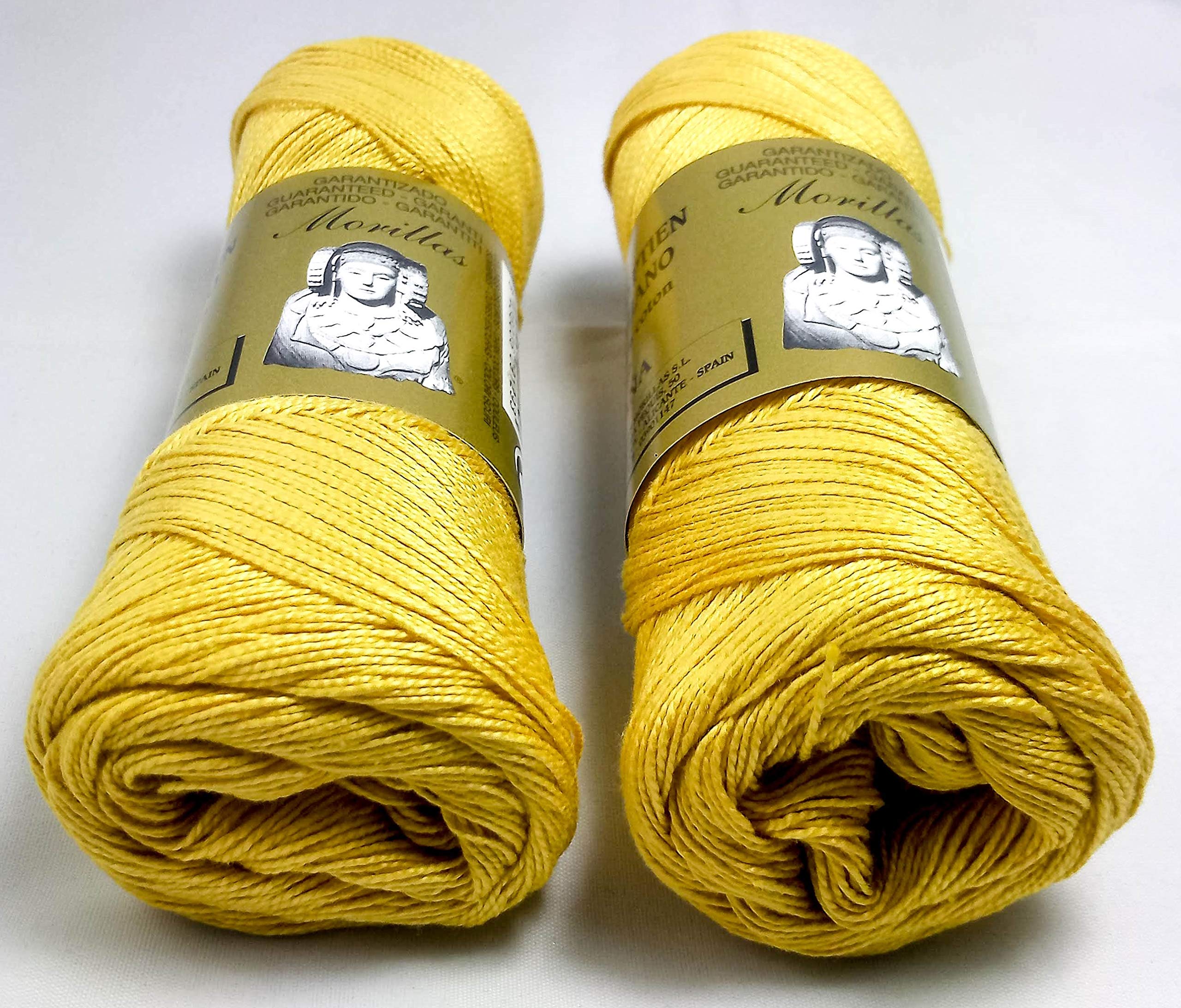 Morillas Zepelines Ne 8/2 filo cotone 2x75 g senape 34 mercerizzato