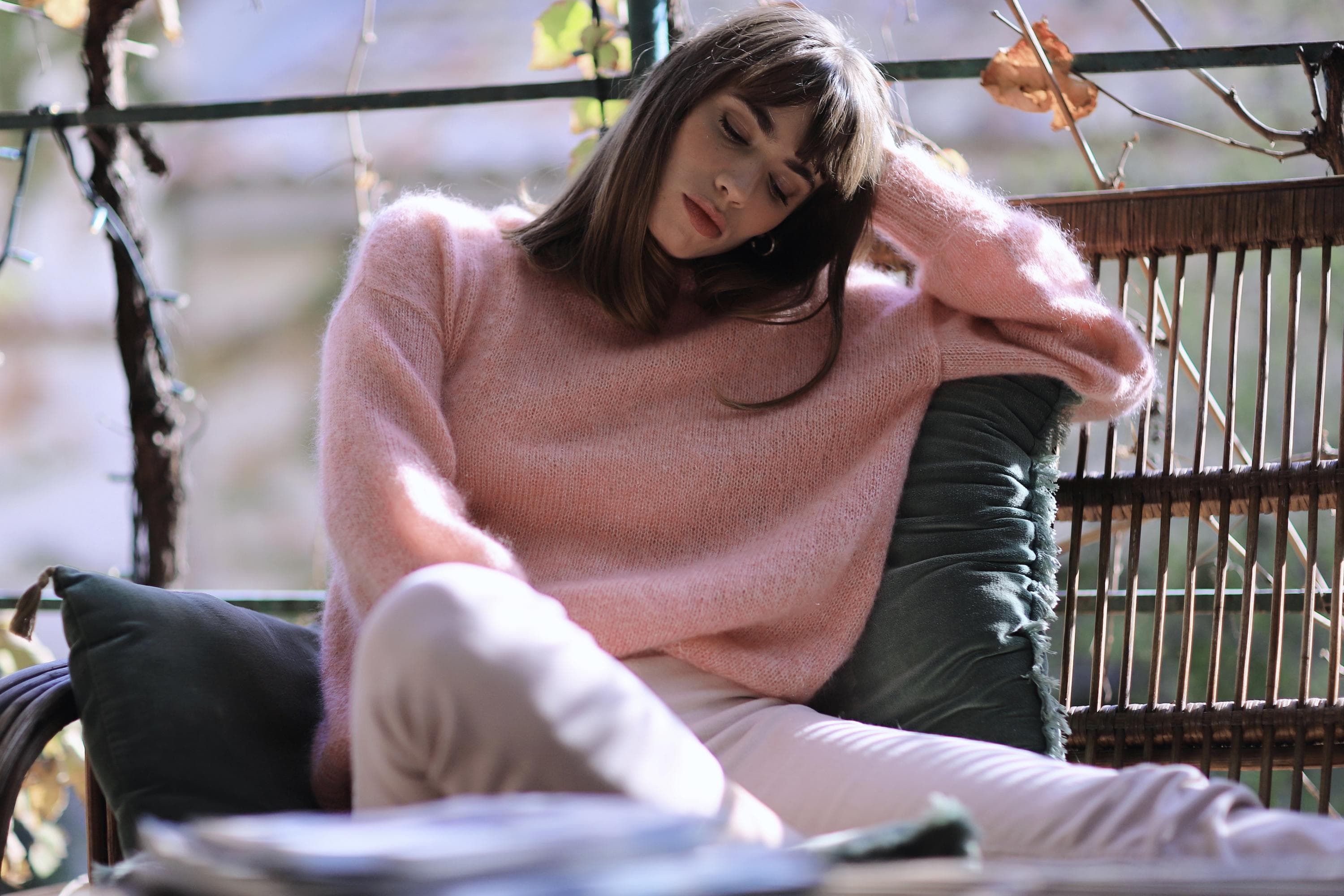 Anny Blatt Agate Rose kit maglia mohair e seta