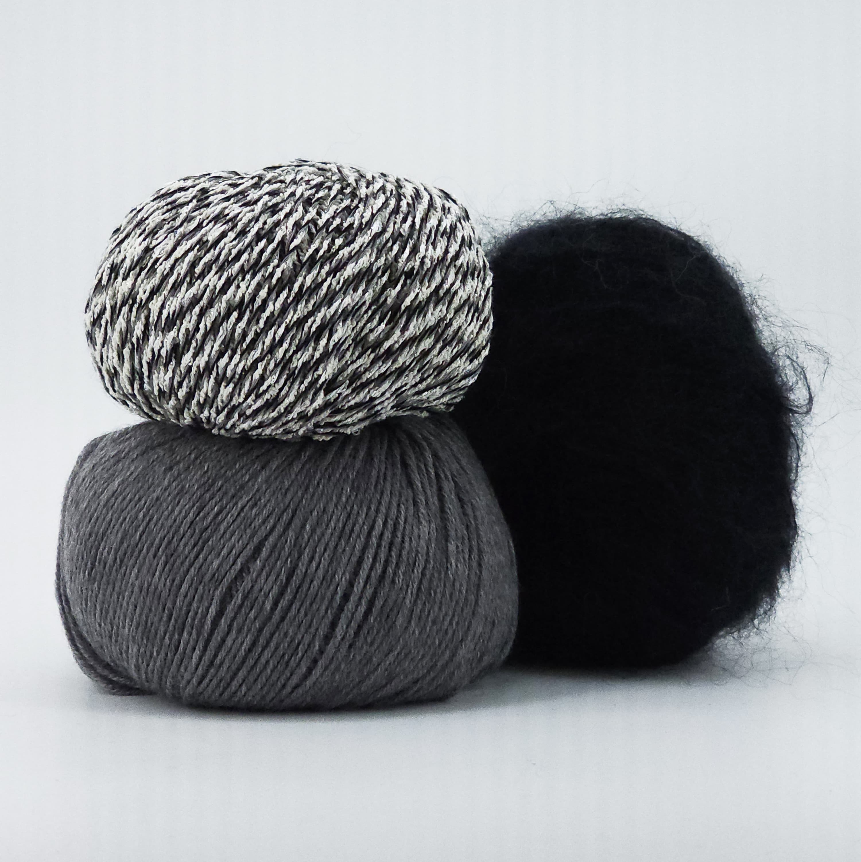 Anny Blatt Missouri scaldacollo kit maglia mohair