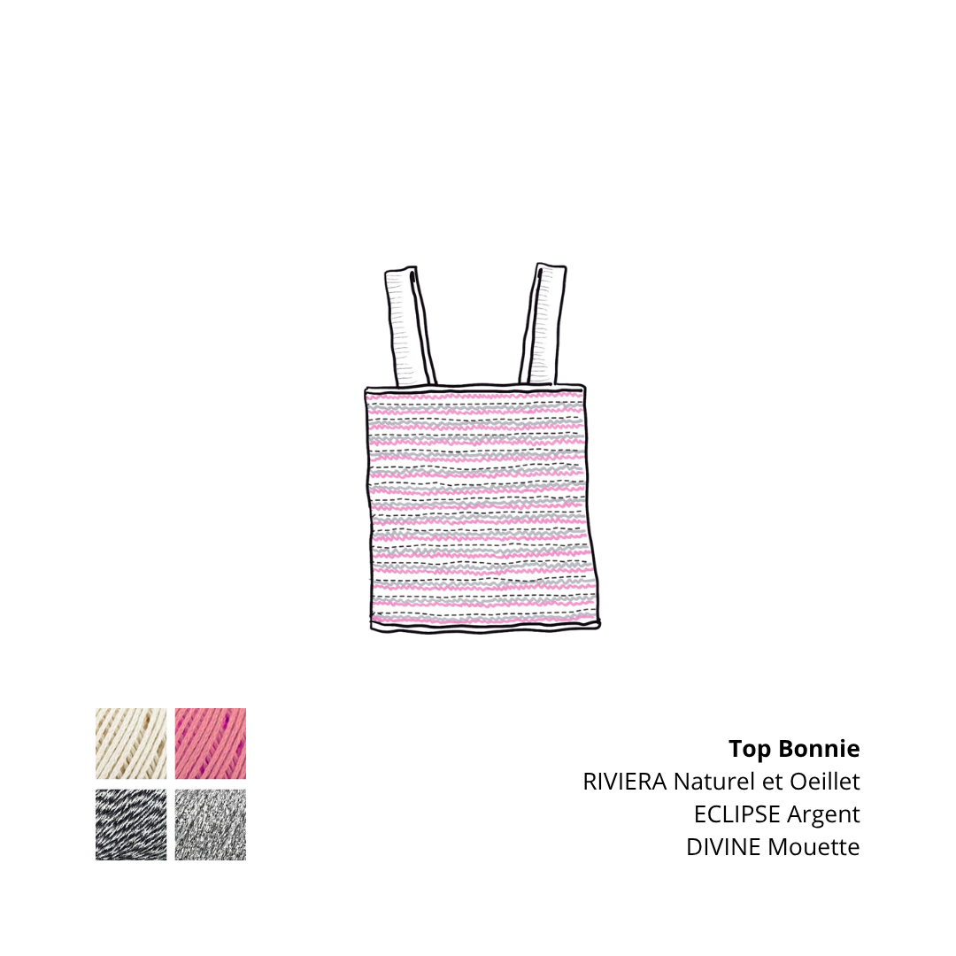 Annyblatt Bonnie top kit maglia cotone estivo