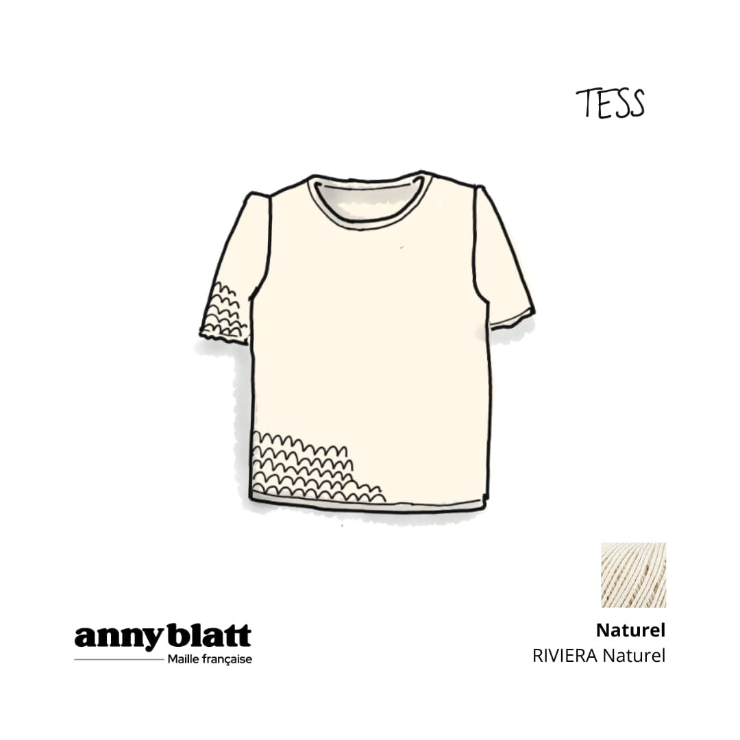 Annyblatt Tess kit uncinetto top cotone traforato