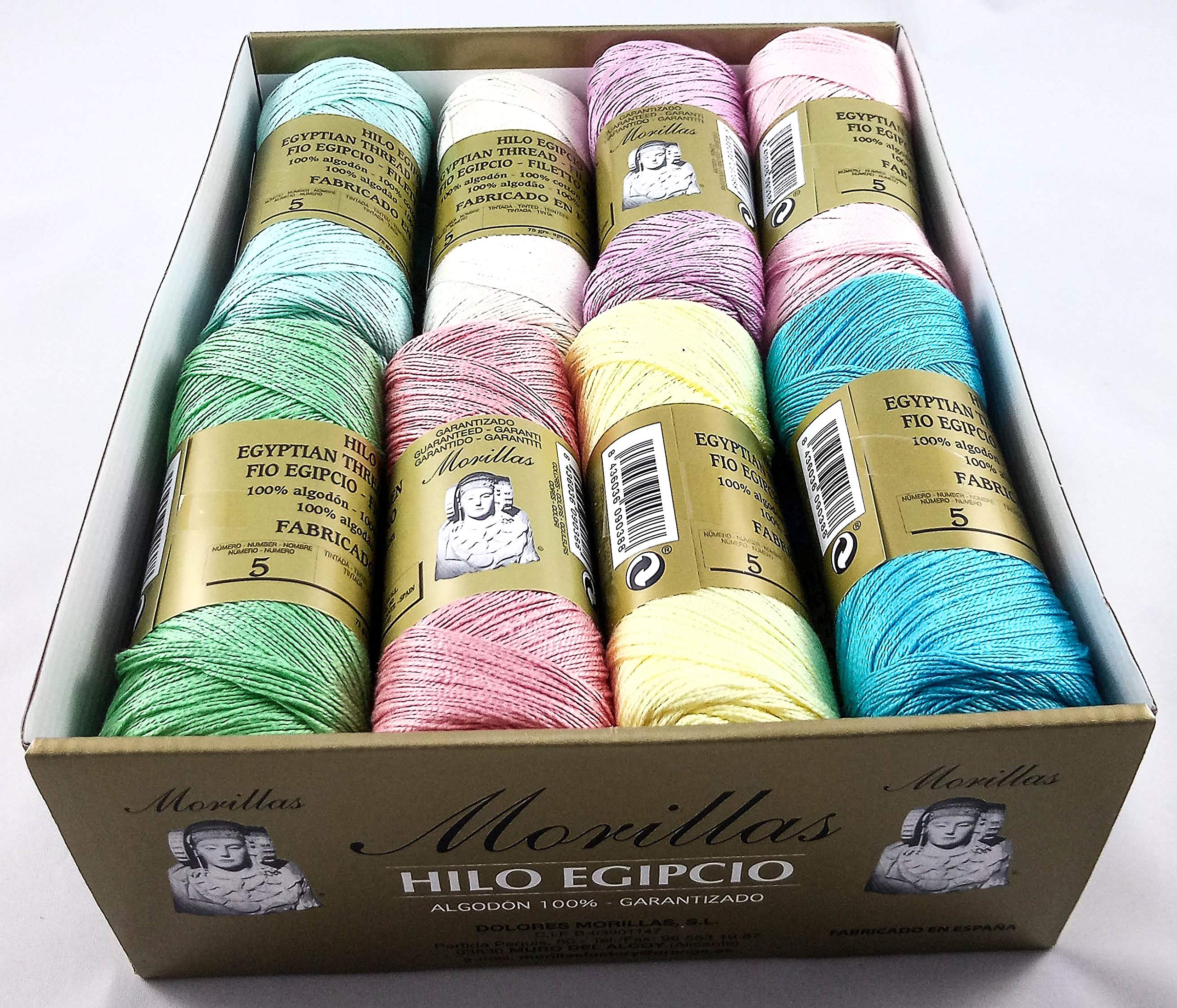 Morillas Zepelines Ne 5/2 filo cotone 16 gomitoli colori chiari