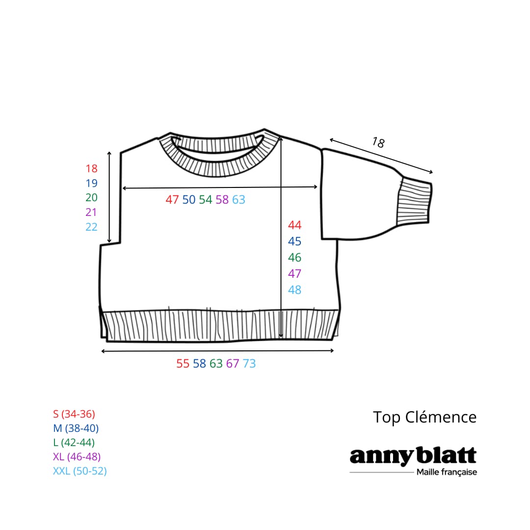 Anny Blatt Divine Clemence kit maglia cotone paillettes