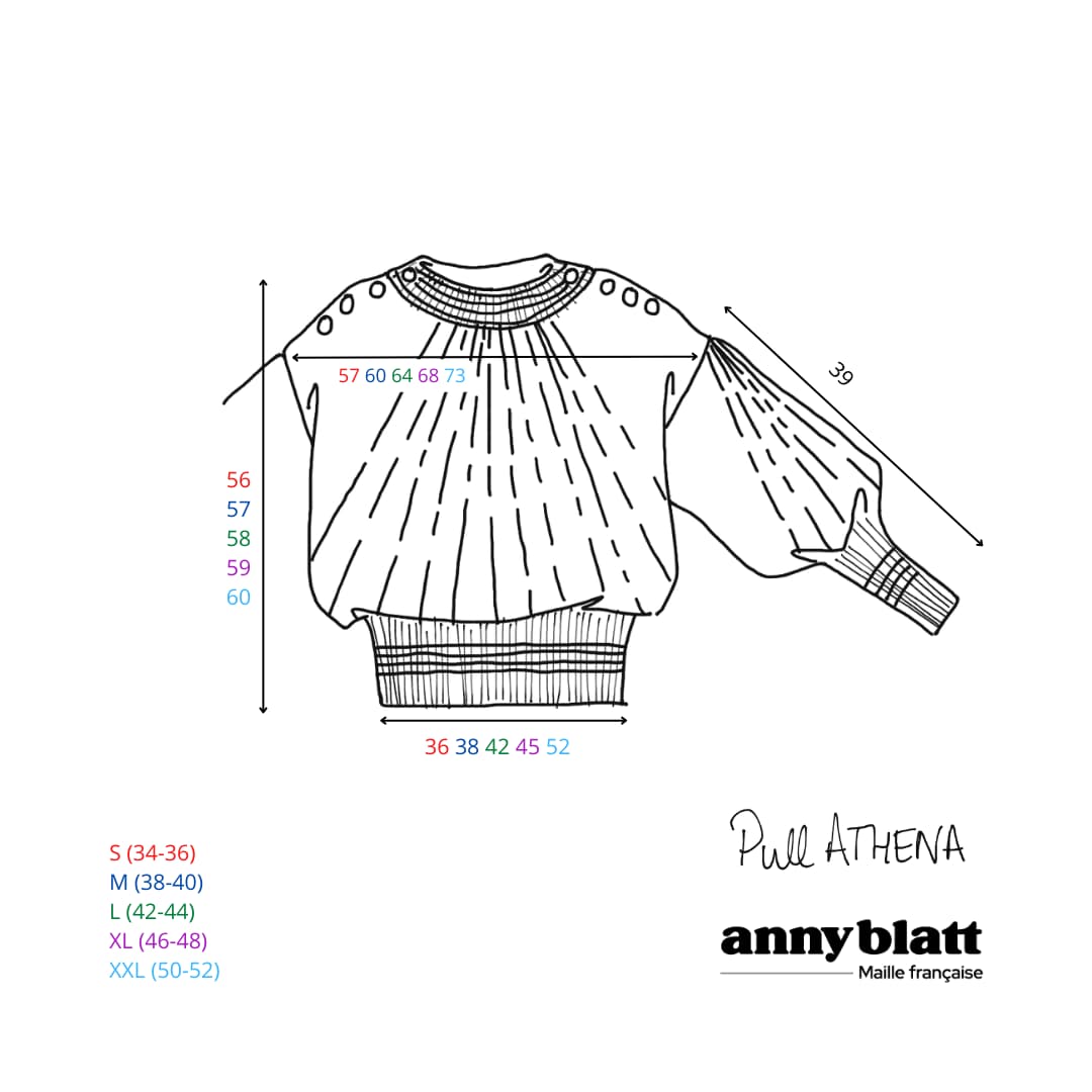 Annyblatt Athena kit maglia pullover angora oro