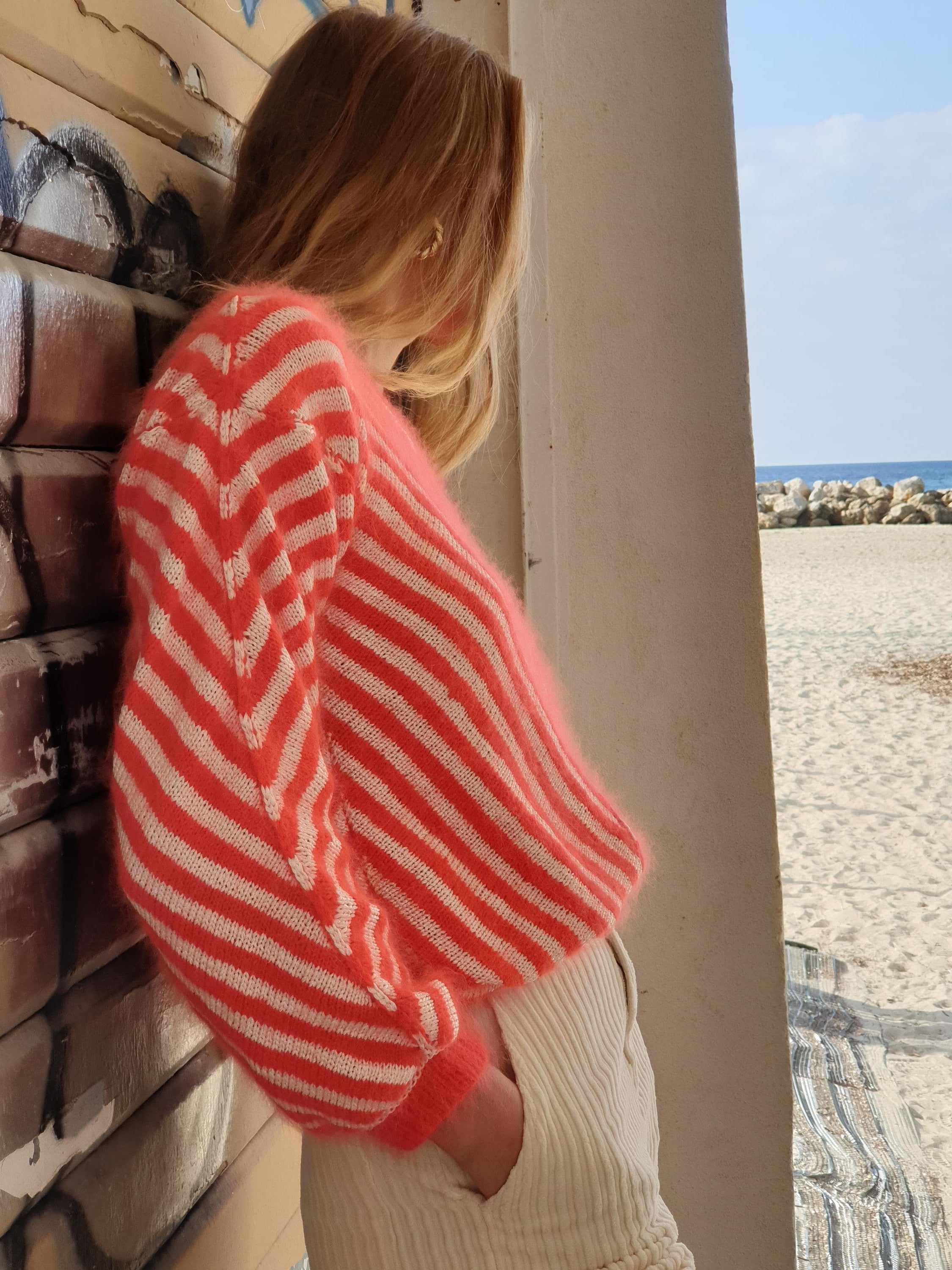 Annyblatt Alpha kit maglia pullover S capucine angora