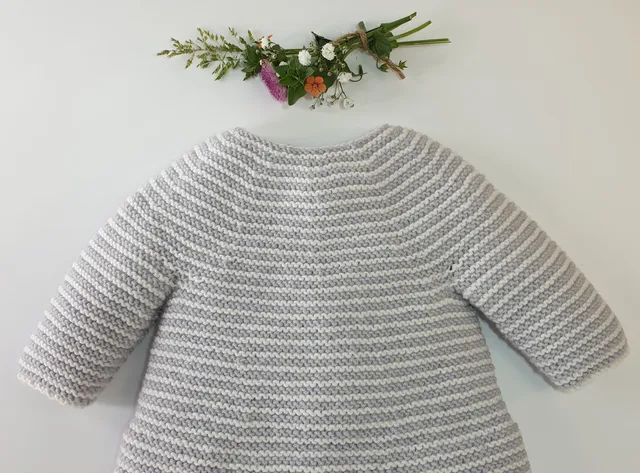 Annyblatt Orchidée golfino bebè kit maglia taglia 1 merino