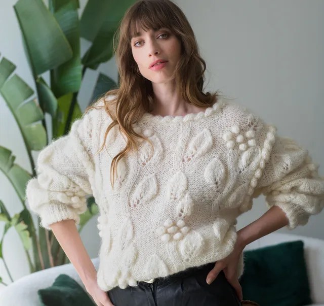 Annyblatt Celine kit maglia pull lana mohair