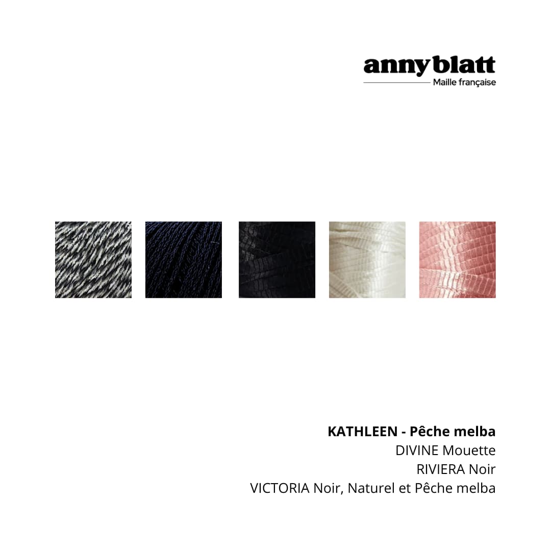 Anny Blatt Kathleen borsa kit maglia cotone sorbet